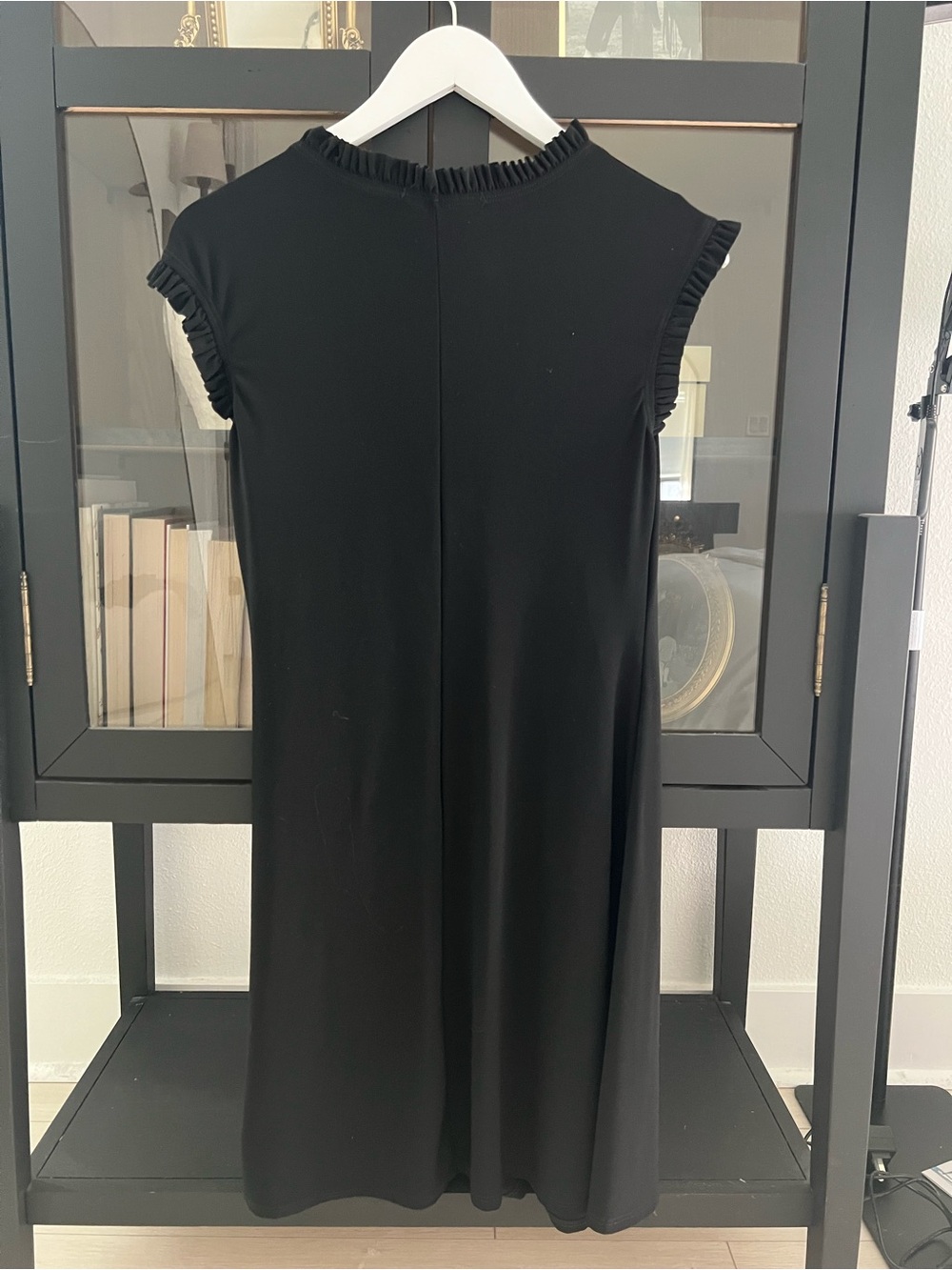 Classic Black Ruffle Sleeve Dress - Women